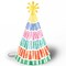 Big Dot of Happiness Fiesta Party Hats, Mexican Themed Party Decorations, Colorful Birthday Cone Hats (Standard Size) - Set of 8